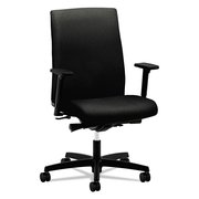 HON Black Ignition Series Mid-Back Work Chair, Blk, 29" W 44" H, Padded T-Bar HIWM3.A.H.U.CU10.T.SB